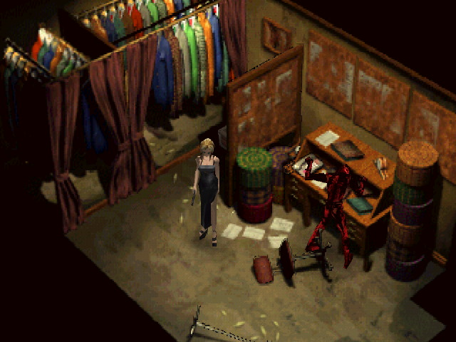 Aya standing in the theater office